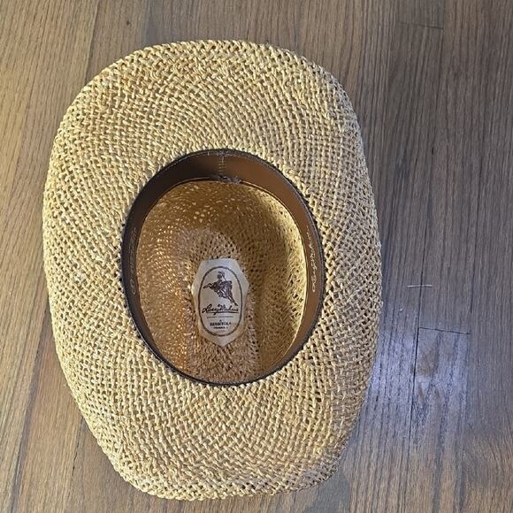 Larry Mahan's Straw Cowboy Hat with Braided Band - Picture 8 of 12